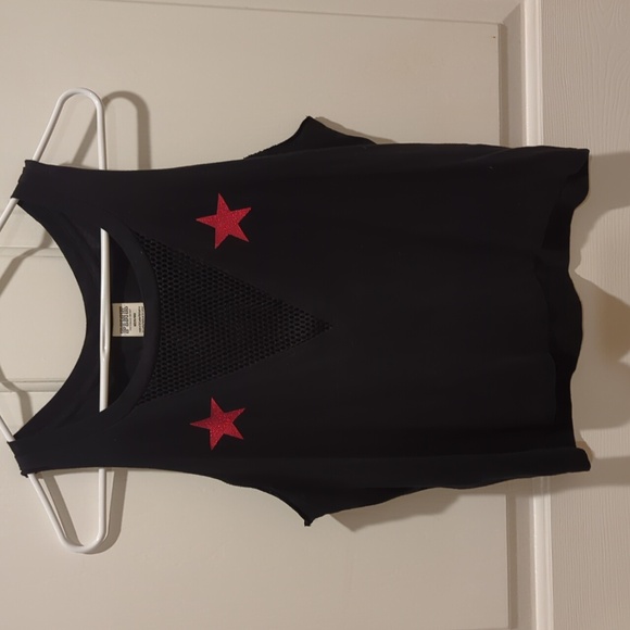 PINK Victoria Secret Red, White, & Lit tank top size Medium - Picture 1 of 5